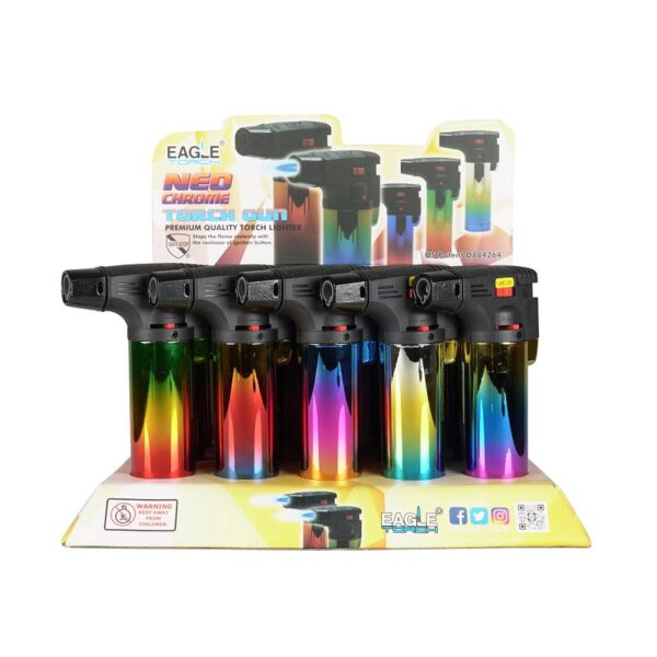 Eagle Torch 4″ Neo Chrome Side-Torch 15ct