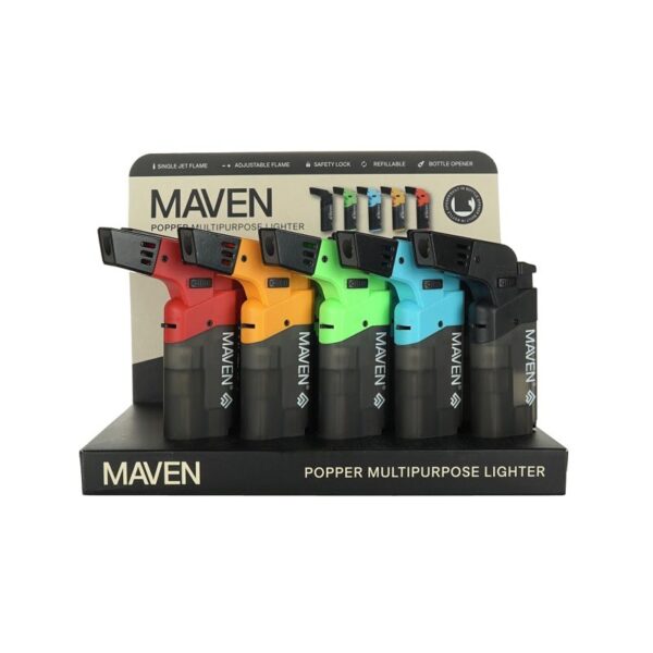 Maven Popper Multi Purpose Pocket Lighter 15ct