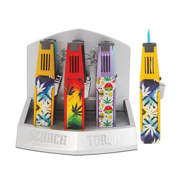 Scorch #61663 Torch Turbo Pencil W/Hold Button/Asst Designs 7 Colors 9ct